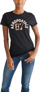 AEROPOSTALE Women's Arch Short Sleeve Graphic Tee