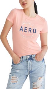 AEROPOSTALE Women's Circle Short Sleeve Graphic Tee